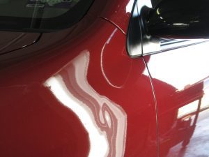 Before Paintless Dent Repair Process
